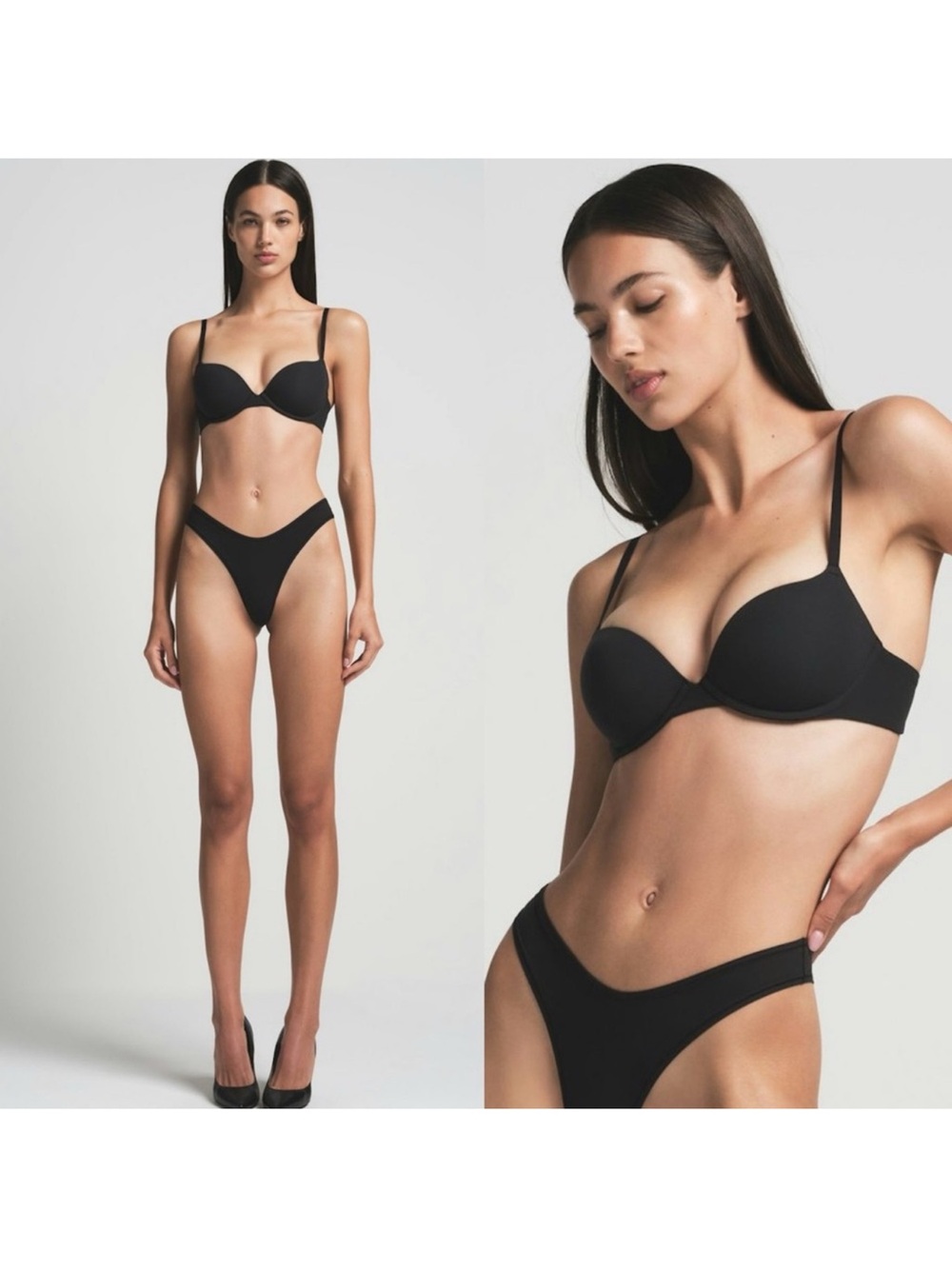 NWT SKIMS‎ Fits Everybody Push-Up Demi T-Shirt Bra Size 34DD